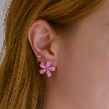 [레드벨벳 조이,김민아,여자아이들 우기 착용]수선화 스터드 귀걸이