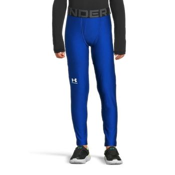 언더아머 키즈 HeatGear Armour Leggings 빅키즈 - Royal 화이트 487843