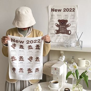 2022 신년 벽걸이 패브릭 달력 캘린더