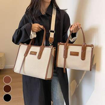 3WAY IOQ657J6 캔버스 추천 스퀘어 크로스백-L