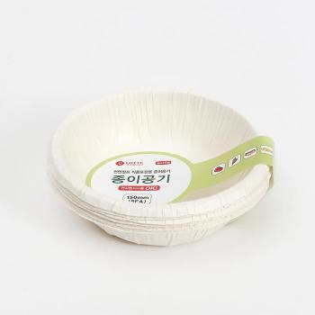 일회용종이공기 종이공기 8개입(15cm) 위생접시 일회용밥공기 (S43255458)