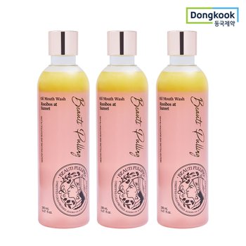 동국제약 뷰티풀링 오일가글 280ml x 3개 루이보스엣선셋 디톡스 오일풀링
