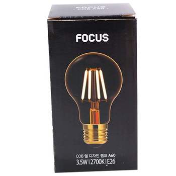 FOCUS DET506D3 COB 엘 디자인 램프 A60 3.5W 2200K E26