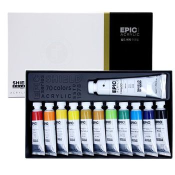 수채 쉴드 12색 에픽 20ml -49480 아크릴물감전문가용