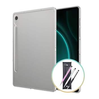 갤럭시탭A 10.1 2019 투명 젤리 케이스+크리스탈 터치펜+펜 파우치 태블릿케이스 케이스