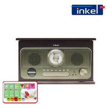 P {{포토상품평 이벤트}} 인켈 IK-C2020LP 턴테이블 LP플레이어 블루투스 CD플레이어 오디오