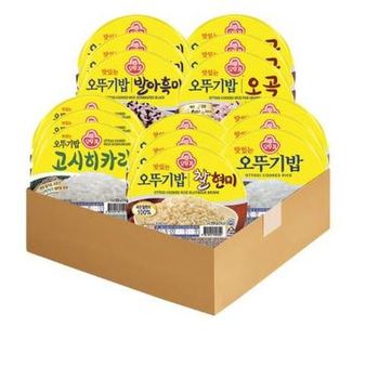 오뚜기 오뚜기밥 210g (흰밥+발아흑미+찰현미+고시히카리+오곡) 각 6개씩