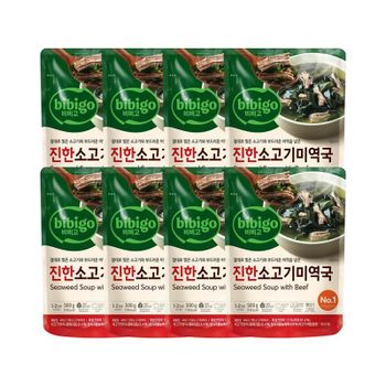 [CJ] 비비고 진한소고기미역국 500g x8개[36224513]