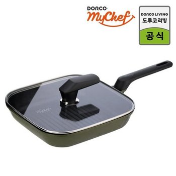 도루코 마이셰프 에세이 IH 그릴팬 28cm+뚜껑세트