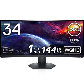 [해외] 델 S3422DWG 34인치 곡면 게이밍 모니터 3년 무결점 보증 FPS 최적화 WQHD