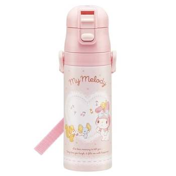 마이멜로디 869KXG87 뮤직 원터치 보온보냉병 470ml 어깨끈물통