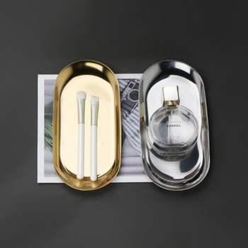 네일아트 GH46OV45 고급 깔금 메탈 스텐트레이 골드 실버 2종