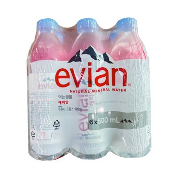 에비앙 미네랄워터 500ml 6개~ 수량선택가능 수입생수