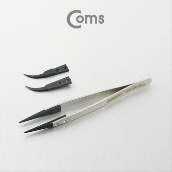 정전기 방지 핀셋 굽은 타입 JM-T10-11 ESD 전자기기 (WFIJQI7)