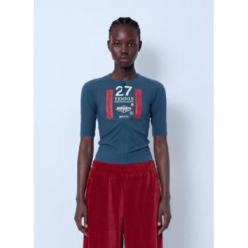 26 FW 라코스테 여성 Runway Zipped Printed Stretch T shirt AG741 OP DD9G TP877972909