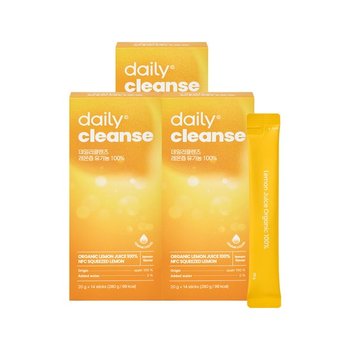 데일리 클렌즈 레몬즙 유기농 100% 3박스(총42포)