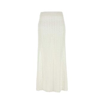 GANNI White crochet skirt K2546 135