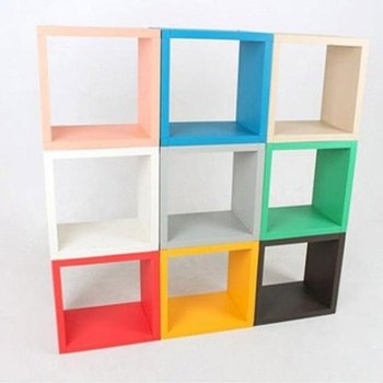 [HY75973J_55]정사각형 큐브박스 수납 선반 큐브 1개