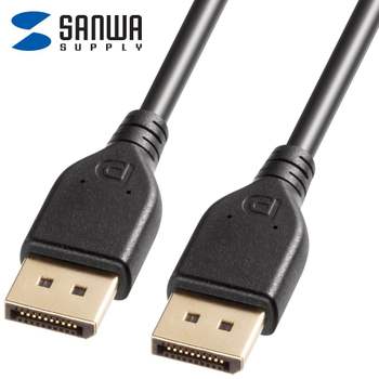 (SANWA) 478BLX90 VESA DP40 인증 DisplayPort v2.1 니터 케이블 1M