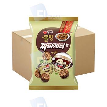 농심 쫄병스낵 짜파게티맛 77g 60봉 라면땅 봉지과자 (S51302043)