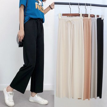 여성 여름 데일리 코크린 일자 밴드바지 팬츠