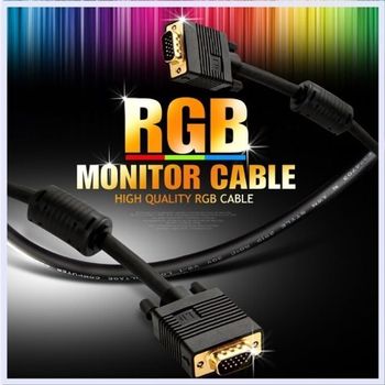 컴퓨터 고해상도 VGA 30M 비디오 블랙 케이블 디지털 가전 PC부품 모니터 연결 30미터