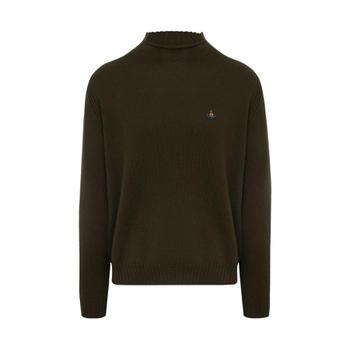 25 FW 비비안웨스트우드 모크 넥 구체 자수 울 스웨터 27010017Y002MH410 TP