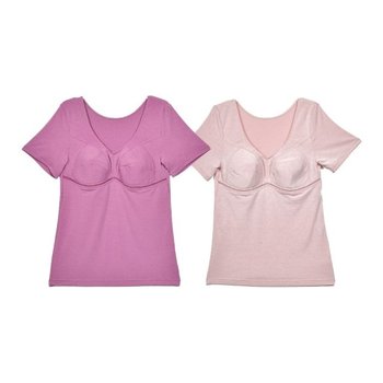 여자 겨울 순면기모 일체형 브라런닝 캐미솔 반팔런닝 (WFG1QYU)