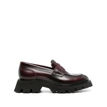 25 FW 산토니 알피 페니 슬롯 가죽 로퍼 WUFR70432GOMTIVL TP429829205