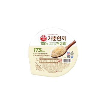 오뚜기 가뿐한끼 100% 현미로 지은 부드러운 현미밥 130g 20개