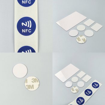 NFC 215 미니 CD 태그 인레이 복사 투명 스티커 카드 NTAG215 라벨 칩 안테나 자동 실행 CUID