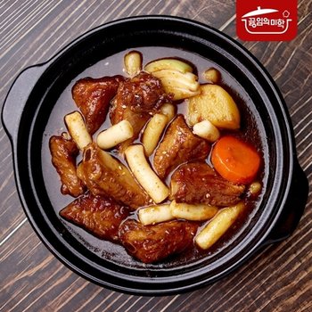 [끓임의미학] 쪽갈비떡볶이(간장맛) 550g x 3팩