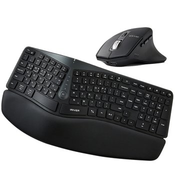 아이리버 Wrist Ergonomics 듀얼 멀티페어링 인체공학 버티컬 무선키보드마우스세트