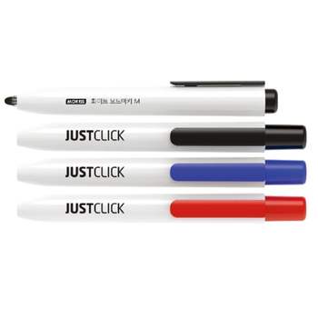 노크식 JUST CLICK 보드마카M 1.5mm 1자루 노크식보드마카