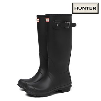 HUNTER 오리지널 톨 레인부츠 장화 블랙 WFT1000RMA-BLK