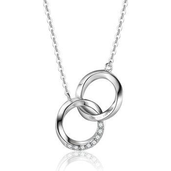 [해외] FANCIME 목걸이 실버 쌍 세트 2개 남성 여성 커플 크리스마스 프로포즈 가방 상자 279160