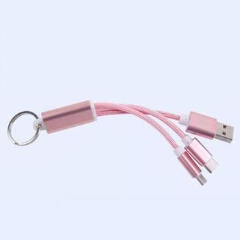 A 핑크 USB Y형 C타입 M 충전 케이블 핸드폰 멀티 C타입젠더 TypeC젠더 C타입연장케이블