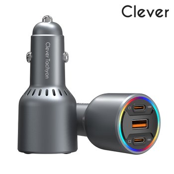 클레버 160W PD PPS USB 3포트 차량용 초고속충전기 시거잭 21CA160