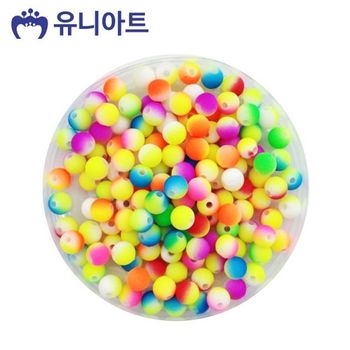 유니아트 WP77SR79 5000 양비즈 52번 형광 무지개 비즈 (P000