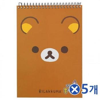 아트박스/이룸 매력적인 리락쿠마 킹 종합장-랜덤발송x5개 무선노트