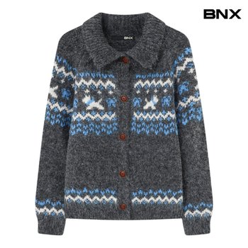 노르딕 카라 버튼 니트 가디건 (BX4CD004L0)