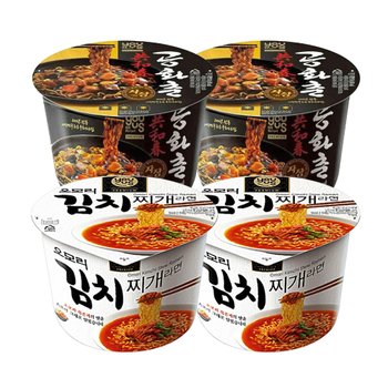 오모리 김치찌개 150g 2개 + 공화춘 짜장 160g 2개 총4개