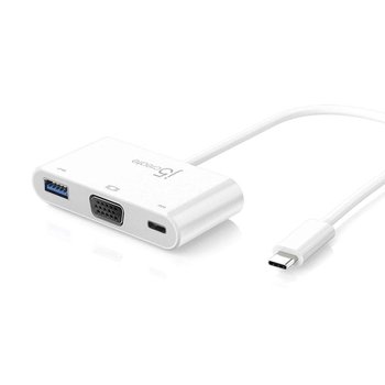 JCA378 USB Type-C to VGA & USB 3.0 with Power Delivery