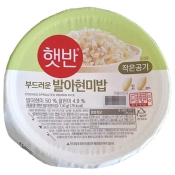 햇반 발아현미밥 작은공기 130g 36개 (최신제조)