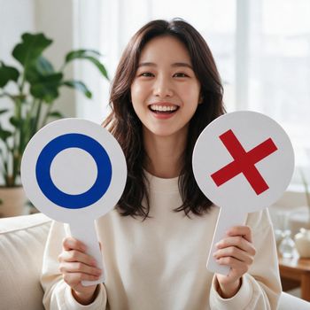 OX 게임 팻말 퀴즈 놀이 푯말 소품 정답 오답 판정판 레크리에이션