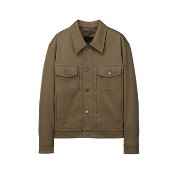 [24FW] [블프특가]프리즘 텍스처 트러커 자켓 카멜 IEJU4F201CM