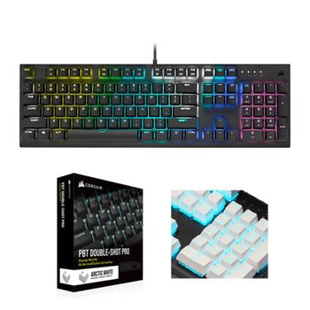 커세어 K60 RGB PRO PBT 한글키캡 (비올라축화이트)