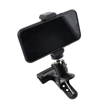 집게형 핸드폰 거치대 책상 셀카 동영상 촬영 러닝머신 스마트폰 360도 회전 홀더 지지대