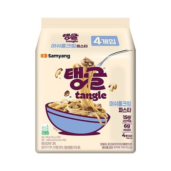봉지라면 삼양 탱글 머쉬룸크림 파스타 105g 32개