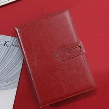 업무용 다이어리 노트 레드브라운 양장형 작업용 메모장 스케줄러